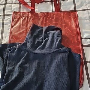 NWT Lululemon Moraine Merino Wool Turtleneck LAB Black Iris Blue SMALL